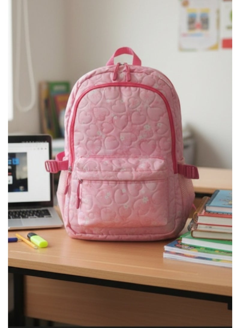 Brand Stores Patterned Backpack , perfect for School and Vacations -Rose - Image 1